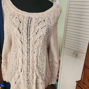 Lucky Brand Women's Beige Knit Sweater
